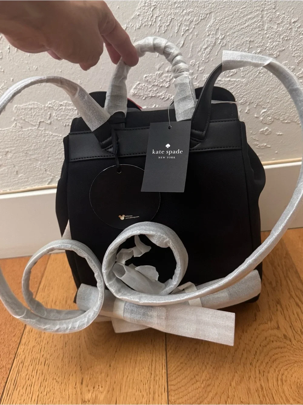 Disney X Kate Spade New York Black Minnie Mouse 3D Flap Minnie Backpack